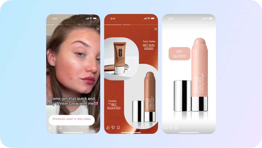 Embedded influencer videos